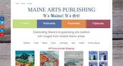 Desktop Screenshot of maineartspublishing.com