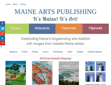 Tablet Screenshot of maineartspublishing.com